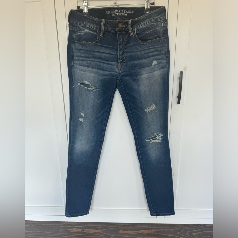 American Eagle Outfitters Super Super Stretch Jeggings Size 6 Short, High Rise